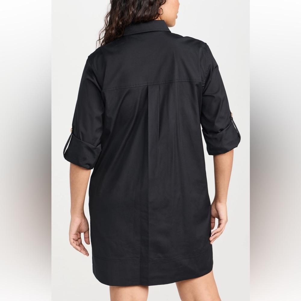 NWT Veronica Beard Black Gold Button Shirt Saude Dress - Picture 8 of 12